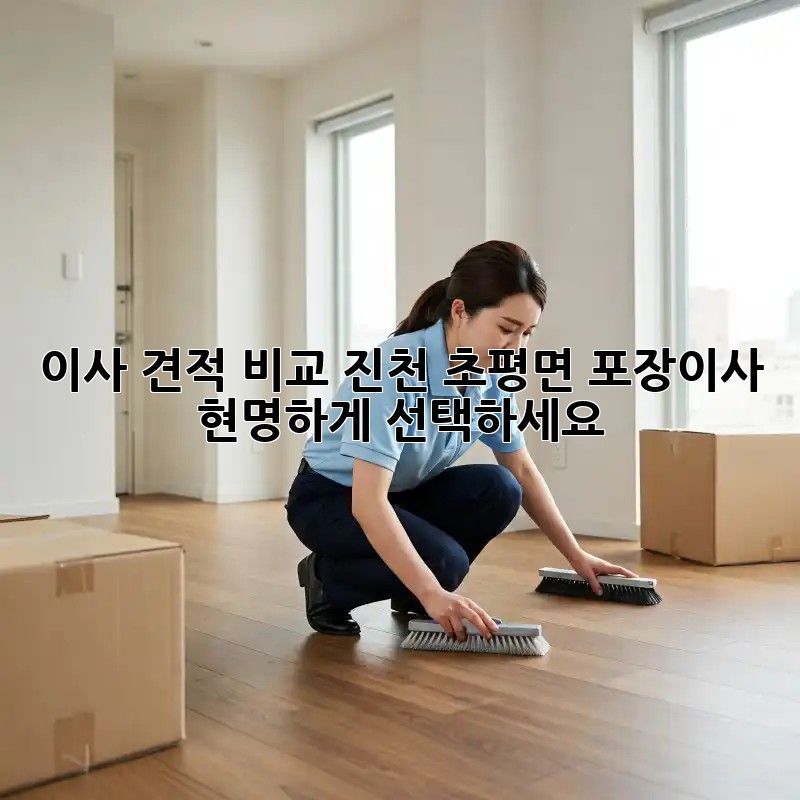 이사 견적 비교: 진천 초평면 포장이사, 현명하게 선택하세요!