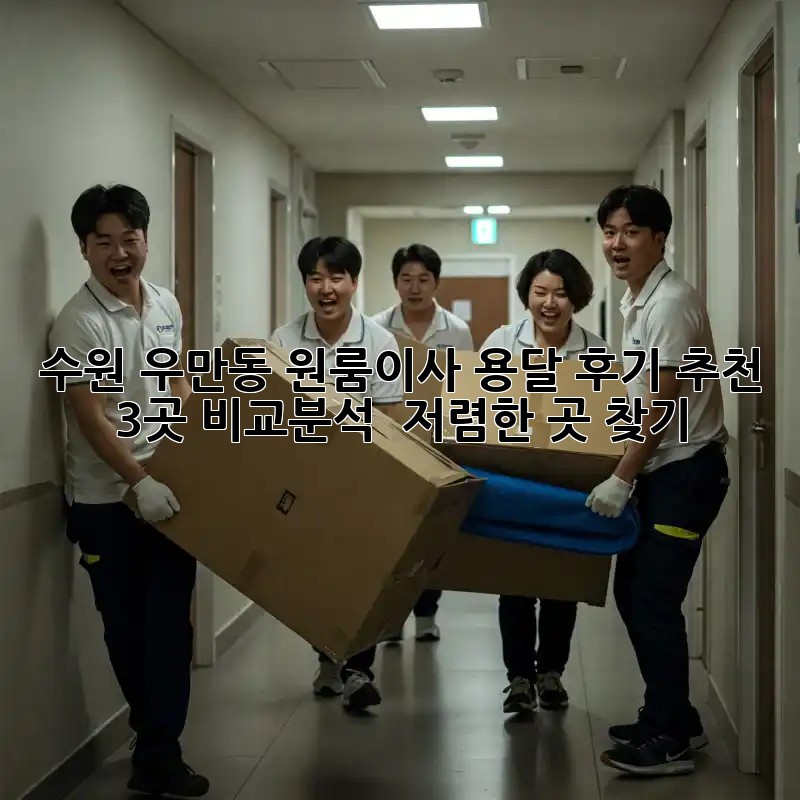 수원 우만동 원룸이사 용달 후기 추천: 3곳 비교분석 & 저렴한 곳 찾기! ✨