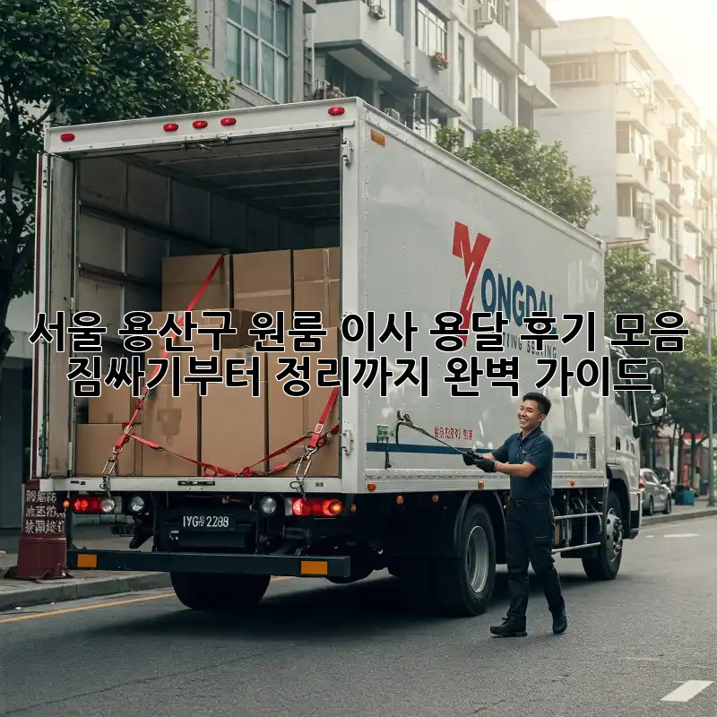 서울 용산구 원룸 이사 용달 후기 모음: 짐싸기부터 정리까지 완벽 가이드!