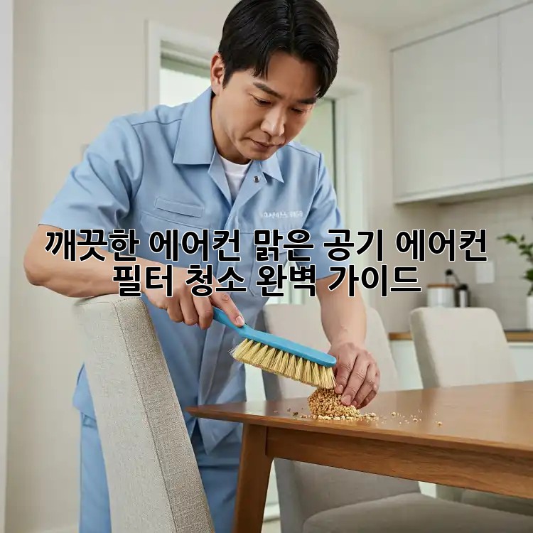 깨끗한 에어컨, 맑은 공기! 에어컨 필터 청소 완벽 가이드