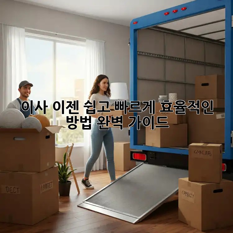 이사, 이젠 쉽고 빠르게! 효율적인 방법 완벽 가이드